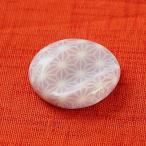 丸凹み 麻の葉（パープル）箸置き 約3.8cm 和食器 箸置き パープル系 柄・パターン 業務用 箸まくら YK-hh0006-asanohap