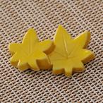 重ね紅葉イエロー箸置き約4.7cm...