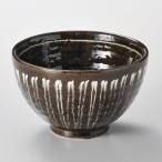 黒釉白一珍4.0京丼 約11.8cm 和食器 小丼 ブラウン系 業務用 陶雅 岡田留男商店 20-39912-180