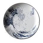 北斎富士 7.0皿 約21.6cm 和食器 丸皿 中皿 ブルー系 日本製 美濃焼 業務用 昭和製陶 MF-488-M004