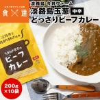 ビーフカレー レトルト 中辛 200g×10袋 淡路島玉ねぎ 国産 今井ファーム 淡路牛 かくし玉 玉葱 たまねぎ 産直 産地直送 常温便 同梱不可 指定日不可