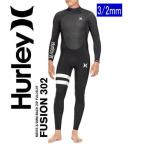 <予約＞特価  HURLEY ハーレー  FUSION  3/2mm バックジップ　2023　メンズ BLACK　フルスーツ　ウェットスーツ