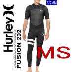 特価【サイズMS】 ハーレー HURLEY FUSION 2/2mm バックジップ 2023 メンズ BLACK シーガル ウェットスーツ