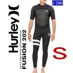 特価【サイズS】  ハーレー HURLEY  FUSION  2/2mm バックジップ　2023　メンズ BLACK　シーガル　ウェットスーツ