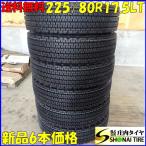 新品 6本価格 225/80R17.5 123/122 LT ブリヂストン W900 スタッドレスタイヤ 中型トラック