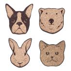 《THE TOKYO CORK 正規代理店》(全４種)THE TOKYO CORK COASTER “Animal series”コースター コルク リサイクル エシカル エコ