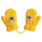 Buffydeer キッズ手袋 ベビー ニットグローブ 赤ちゃん 男女兼用 ミトン手袋 3-6歳 紐付き 女の子 男の子 あったか手袋 ボア