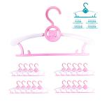 20 шт. комплект эластичный Kids вешалка детский Kids детская вешалка 7 -ступенчатый настройка стирка место хранения ребенок одежда ..