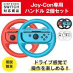 Joy-Con ハンドル 2個セット Switch ジョイコンハンドル アクセサリー 周辺機器 レースゲーム スイッチ 着脱簡単 軽量 プレゼント 全3色