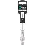 WERA ヴェラ Kraftformハンドル 検電マイナスドライバー 先端サイズ0.5×3.0mm 軸長70mm 100100 工具 ツール DIY 作業工具 道具