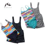 タンキニ3点セット 水着 子供用 RUSTY ラスティ マリンスポーツ スイミング 水泳 プール 海水浴 サロペット 女児用 ガールズ ジュニア