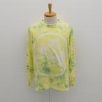 EVISU / エヴィス 長袖Tシャツ/YAMANE/総柄/タイダイ染め/イエロー/サイズ42 メンズファッション 中古