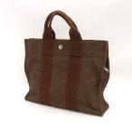 ショッピングHERMES HERMES / エルメス  エールライン トート PM ハンドバッグ キャンバス ブラウン ブランド 中古