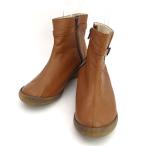 Regetta Canoe リゲッタカヌー  ショートブーツ/サイドジップ/ブラウン/L(24-24.5cm) レディースファッション 中古