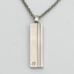  колье /SILVER/SV925 печать / plate / циркон мужская мода б/у 