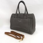MARC JACOBS / マークジェイコブス トート ハンドバッグ モミ革 グレー 2WAY ビジネス ブランド 中古