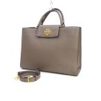 TORY BURCH / トリーバーチ  2WAY バッグ ショルダー ビジネス ハンドバッグ レザー グレー ブランド 中古