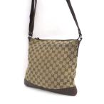 ショッピングＧＧキャンバス GUCCI / グッチ  GGキャンバス クロスボディ ショルダーバッグ ブラウン 145857 - 2123 ブランド 中古