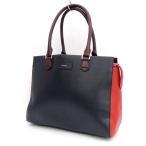 Paul Smith / ポールスミス  ハンドバッグ ビジネス レザー ネイビー レッド ブランド 中古