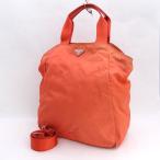 ショッピングプラダ PRADA / プラダ  2WAY トートバッグ クロスボディ ナイロン サーモンピンク ブランド 中古