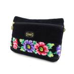 FEILER / フェイラー  ポーチ 小物入れ コットン シュニール織 ブラック ブランド 中古