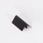 PET クリップスタンド 小 ブラック　| パウチやカードケース用スタンド B6/A6/B7/A7対応 卓上 POP立 カード立 パウチ POP スタンド ホルダー 差し込み式