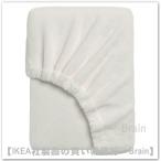 ショッピングikea ＩＫＥＡ/イケア　KRANSSALVIA/クランサルヴィア　ボックスシーツ120x200 cm　ホワイト（006.040.62/00604062）