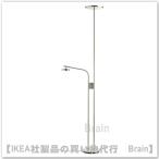 ショッピングikea ＩＫＥＡ/イケア　ISJAKT/イスヤクト　LEDフロアアップライト/読書ランプ　ニッケルメッキ（204.597.14）
