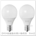 ショッピングikea ＩＫＥＡ/イケア　SOLHETTA/ソールヘッタ　LED電球 E17/250ルーメン　2個セット　オパールホワイト（205.839.97/20583997）