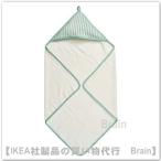 IKEA/ Ikea LEN/ полоса baby полотенце с капюшоном .80x80 cm белый / голубой (206.298.77/20629877)