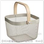 ショッピングikea ＩＫＥＡ/イケア　RISATORP/リーサトルプ 　バスケット25x26x18 cm　グレーベージュ（305.308.52/30530852）