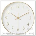 ショッピングikea ＩＫＥＡ/イケア　JANKIG/イェンキグ　ウォールクロック30 cm　ゴールドカラー（305.340.39）