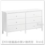 IKEA/イケア KILBERGET/シルベルゲット 転倒防止機能付きチェスト引き出し×6 ホワイト(505.616.73/50561673)