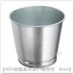 IKEA/ Ikea BINTJE горшок покрытие 9 cm цинк металлизированный (603.341.28)