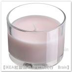 IKEA/ Ikea LOTSFAGEL/rotsu Vogel ароматическая свеча стакан ввод 6 cm*20 час розовый. цветок / бледный розовый (606.084.58/60608458)