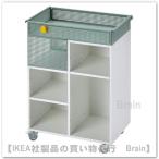 IKEA/ Ikea OVNING/o-vu человек g Wagon 54x33 cm белый / серый зеленый (805.170.04/80517004)