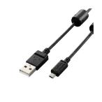 (まとめ)エレコム デジカメ用USBケーブル(平型mini8pin) DGW-F8UF05BK〔×5セット〕