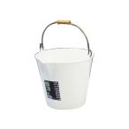 〔20セット〕 ポリバケツ/アクティブバケツ 〔8L〕 ホワイト 〔掃除用品 ガーデニング用品 園芸〕