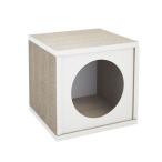 （まとめ）キャットハウス ホワイト （ペット用品）〔×2セット〕