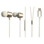VERTEX Lightning Earphones золотистый, цвет шампанского VTH-AP02CG