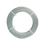 TRUSCO ステンレスワイヤロープ ナイロン被覆 Φ1.0(1.5)mm×30 CWC-1S30 1本