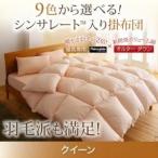 〔単品〕掛け布団 クイーン ナチュラルベージュ 9色から選べる シンサレート入り掛布団