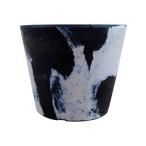  цветочный горшок модный легкий BLACKPOT черный pot MA113-100 3 номер (10cm) горшок низ дыра есть * нет простой стильный пластик белый черный серый 