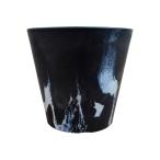  цветочный горшок модный легкий BLACKPOT черный pot MA113-200 7 номер (20cm) горшок низ дыра есть * нет простой стильный пластик белый черный серый 