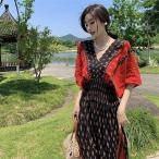  One-piece короткий рукав летний летняя одежда женский свободно этнический Okinawa Asian этнический пляжный курорт da118z7z7w9