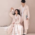 ペアパジャマ 冬 バスローブ メンズ レディース 着る毛布 お風呂上り ナイトガウン 厚手 部屋着 パジャマ カップル ロング あったか 防寒 暖かい 男性 女性