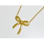 TIFFANY& Co. ティファニー ボウ リボン ネックレス ペンダント K18YG イ ...