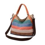 Remelon ショルダーバッグ キャンバストート トートバッグ レディース カジュアル マザーズバッグ 旅行バッグ 大容量 キャンバスバッ