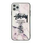 【Stussy ステューシー】iPhone 11Pro Max おしゃれ かわい9H 強化ガラス バックプレート+TPU・・・