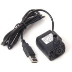 【ノーブランド品】DC 3.5V-9V 3W USB 水中ウォーターポンプ 水族館 噴水池 ポンプ